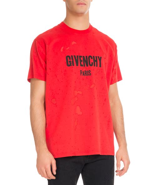 givenchy red t shirt|Givenchy t shirt price.